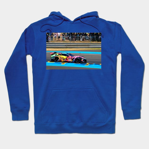 Chevrolet Corvette C7-Z06 no50 24 Hours of Le mans 2017 Hoodie by AndyEvansPhotos